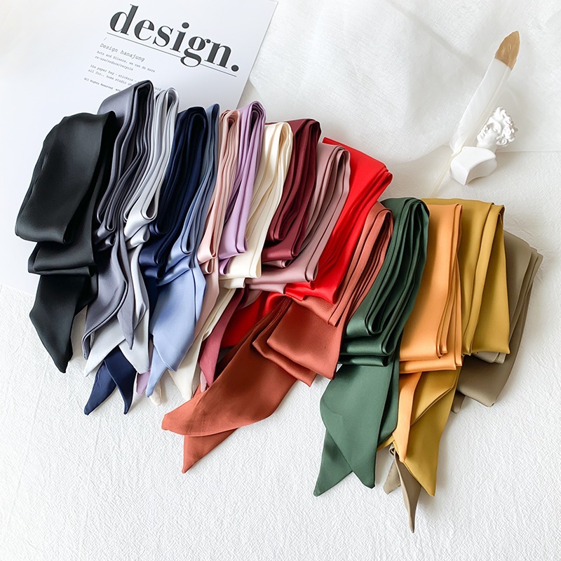Syal Sutra Panjang Warna Polos - Men'S Fashion Bag ulasan dan harga