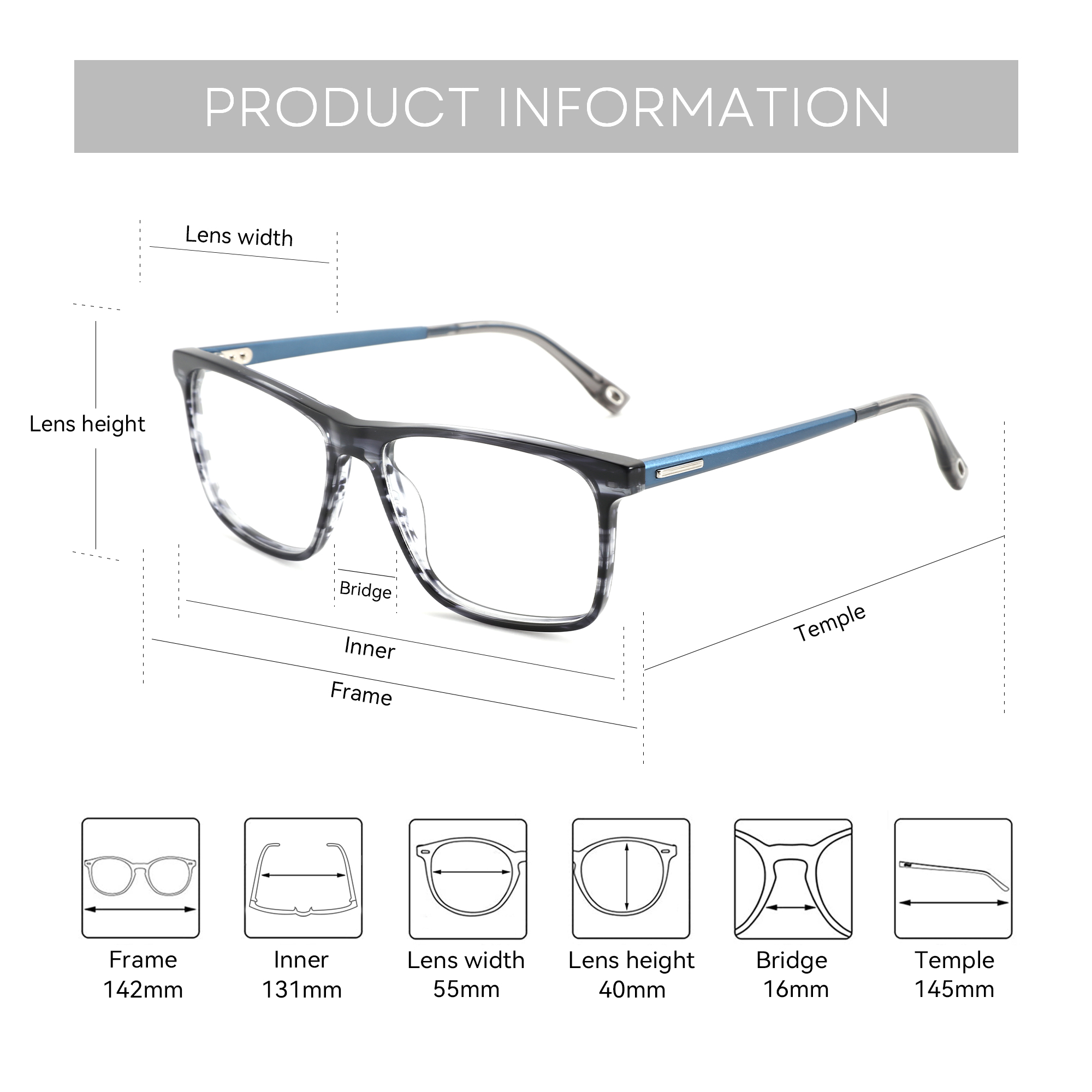 ZENOTTIC kacamata miopia gaya  - Mens Fashion Reading Glasses ulasan dan harga