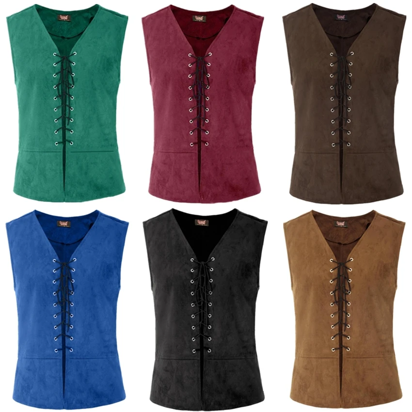 Kostum Rompi Abad Pertengahan  - Mens Fashion Vest ulasan dan harga