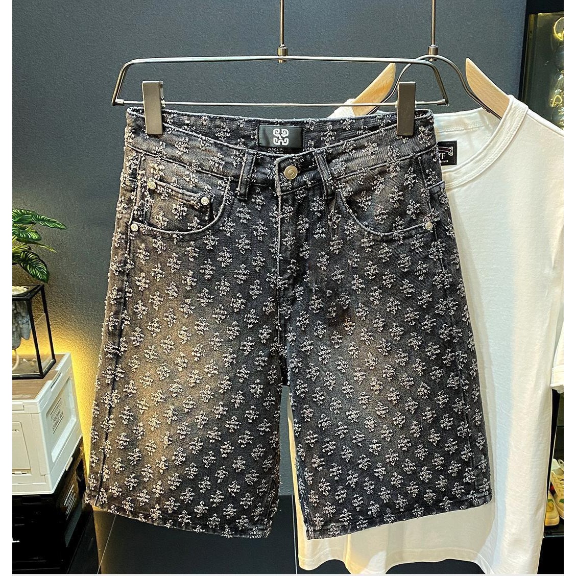 Celana Pendek Denim High Stree - Men'S Fashion Linen Pants ulasan dan harga