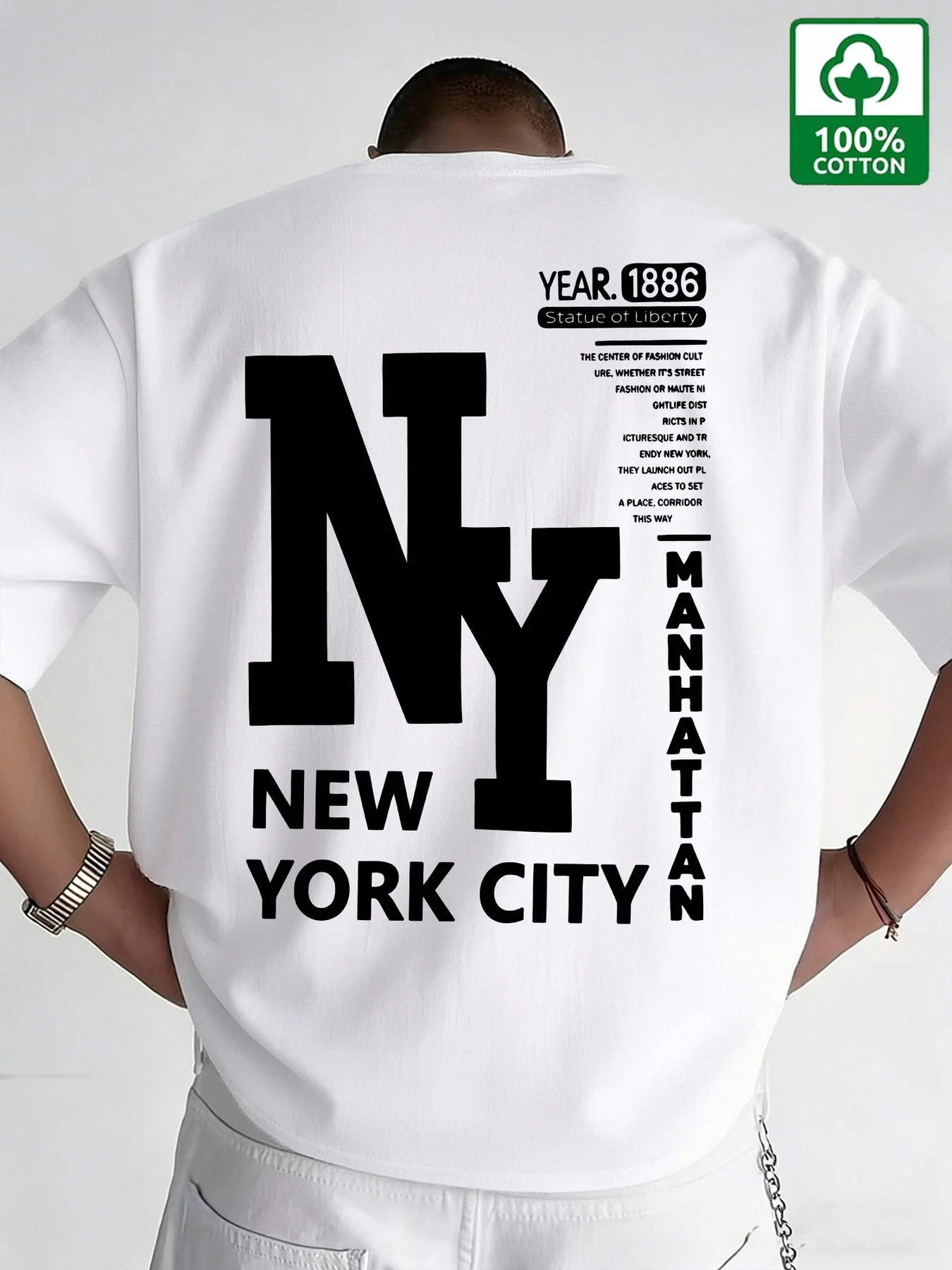 Kaos Pria NYC Katun New York C - Men'S Fashion Nyc ulasan dan harga