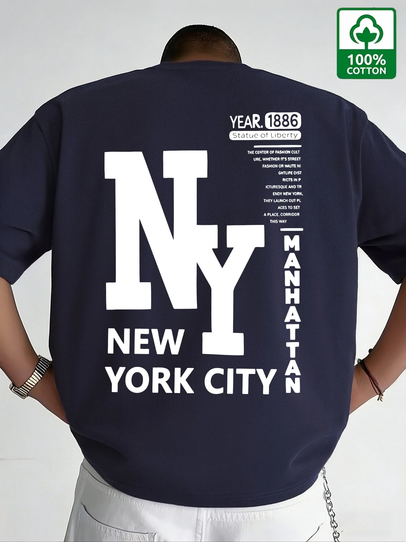 Kaos Pria NYC Katun New York C - Men'S Fashion Nyc ulasan dan harga