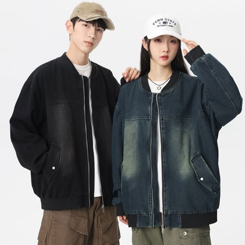 Jaket Olahraga Musim Semi Musi - Mens Fashion Denim Jacket ulasan dan harga