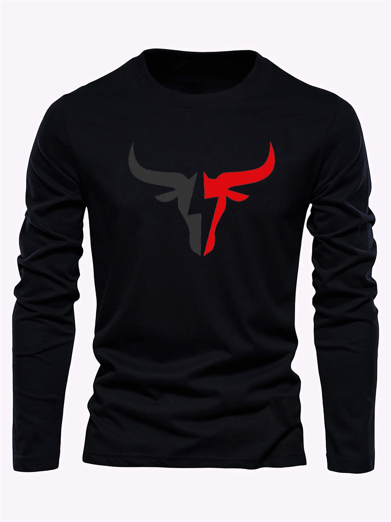 Kaos Lengan Panjang Pria Warna - Mens Fashion Top ulasan dan harga