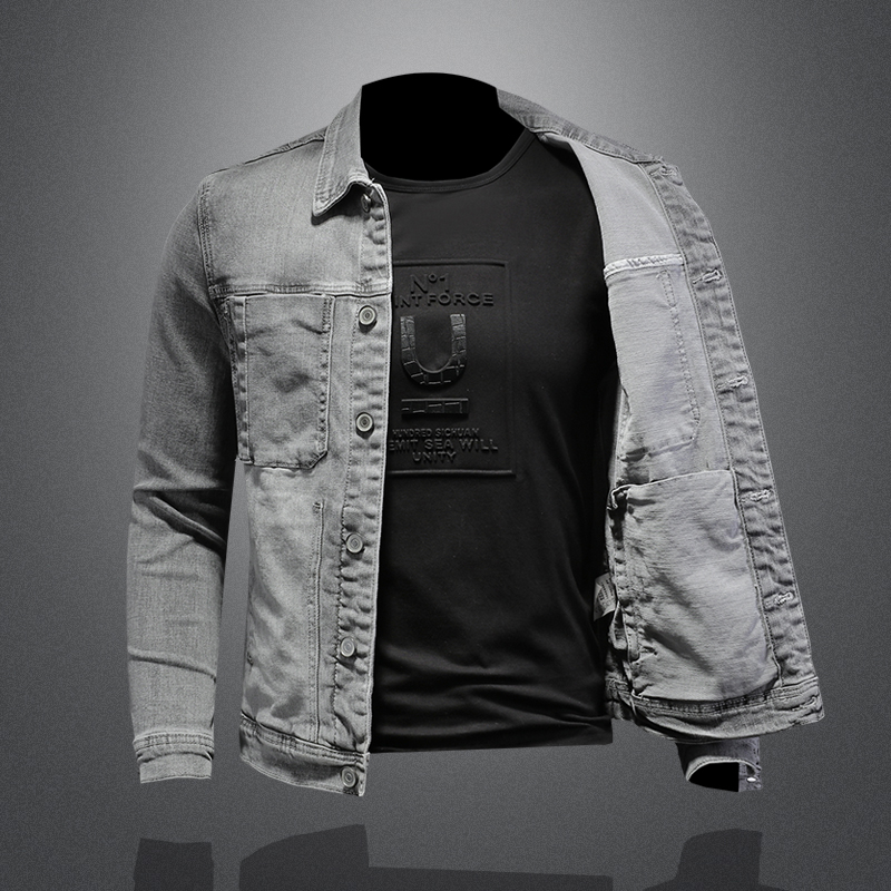 Jaket Denim Fashion Mantel Den - Mens Fashion Denim Jacket ulasan dan harga