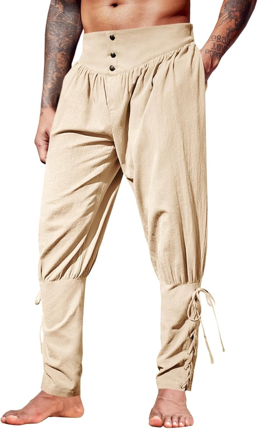 Celana Linen Abad Pertengahan  - Men'S Fashion Linen Pants ulasan dan harga