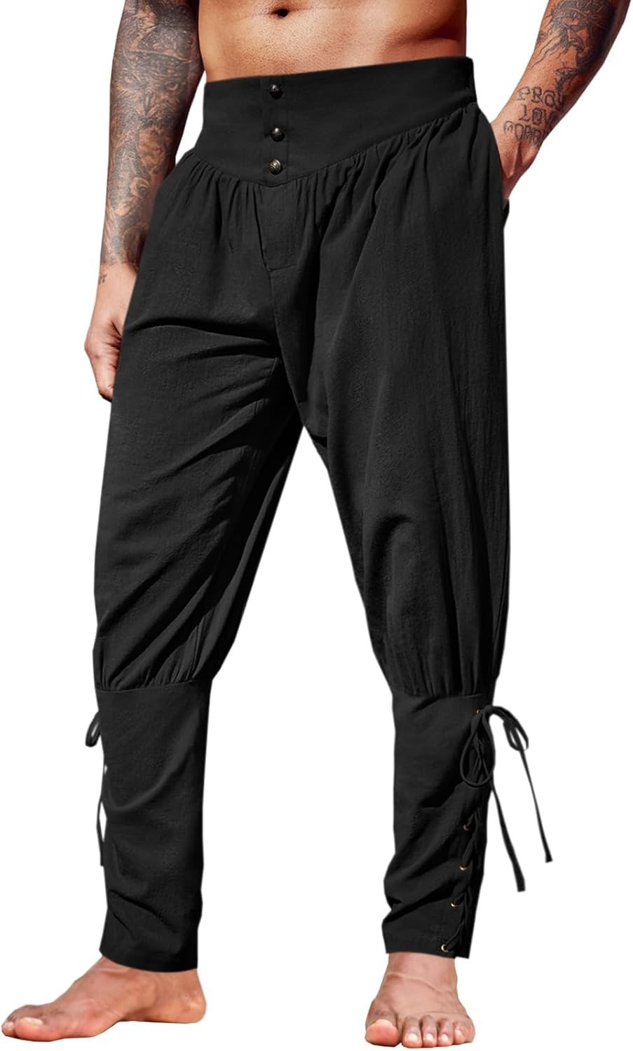 Celana Linen Abad Pertengahan  - Men'S Fashion Linen Pants ulasan dan harga