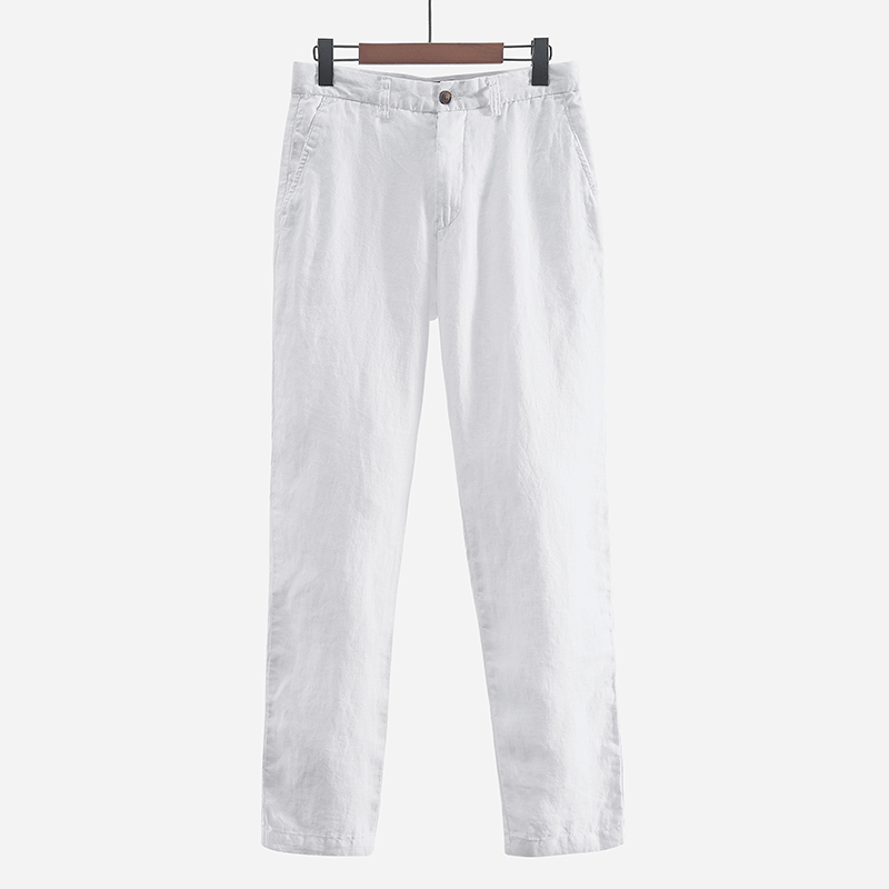 Celana kasual pria linen gaya  - Men'S Fashion Linen Pants ulasan dan harga