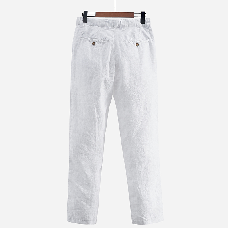 Celana kasual pria linen gaya  - Men'S Fashion Linen Pants ulasan dan harga