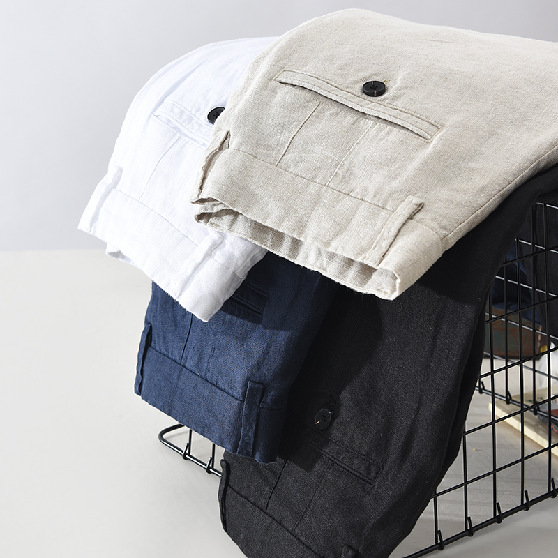 Celana kasual pria linen gaya  - Men'S Fashion Linen Pants ulasan dan harga