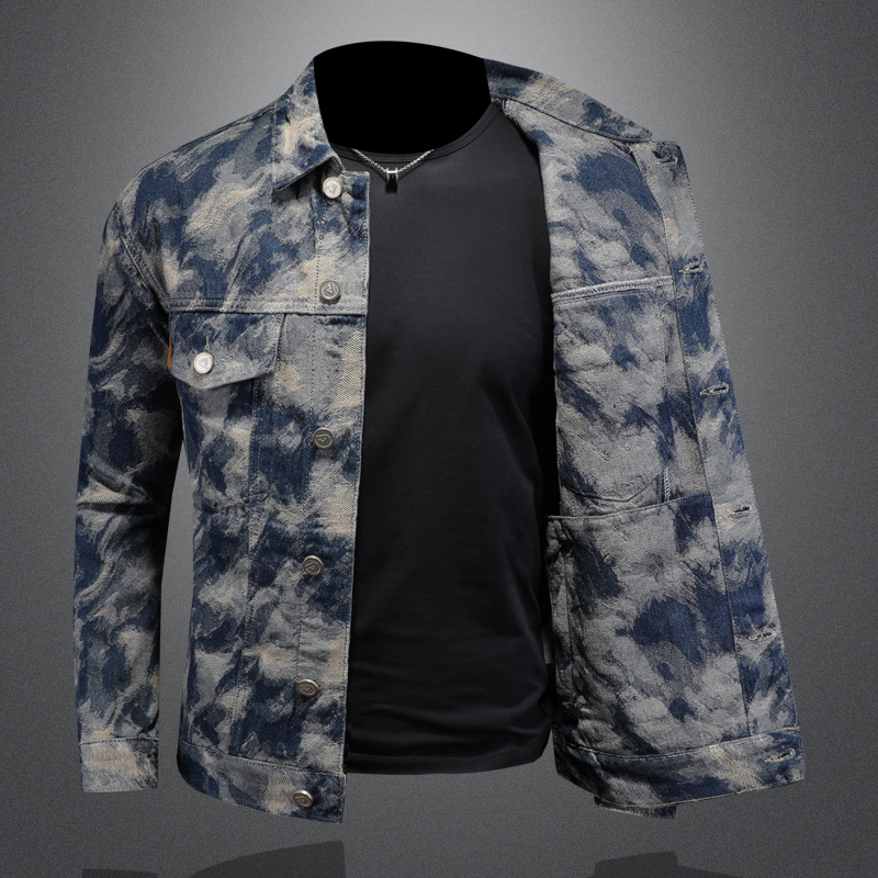 Jaket Denim Vintage musim semi - Mens Fashion Denim Jacket ulasan dan harga