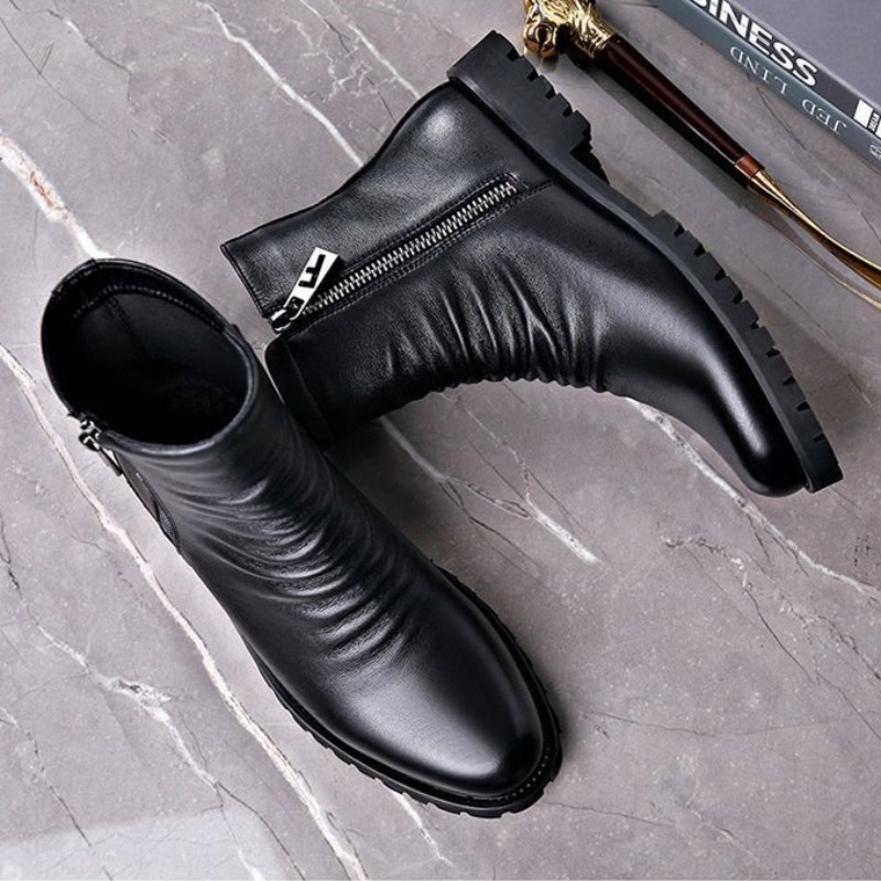 Sepatu Bot Tinggi Pria Berkual - Mens Fashion Dress ulasan dan harga