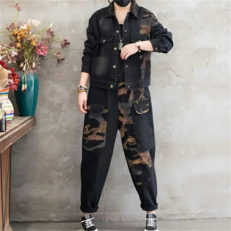 Setelan Jaket Denim Musim Gugu - Denim Jacket Vintage ulasan dan harga
