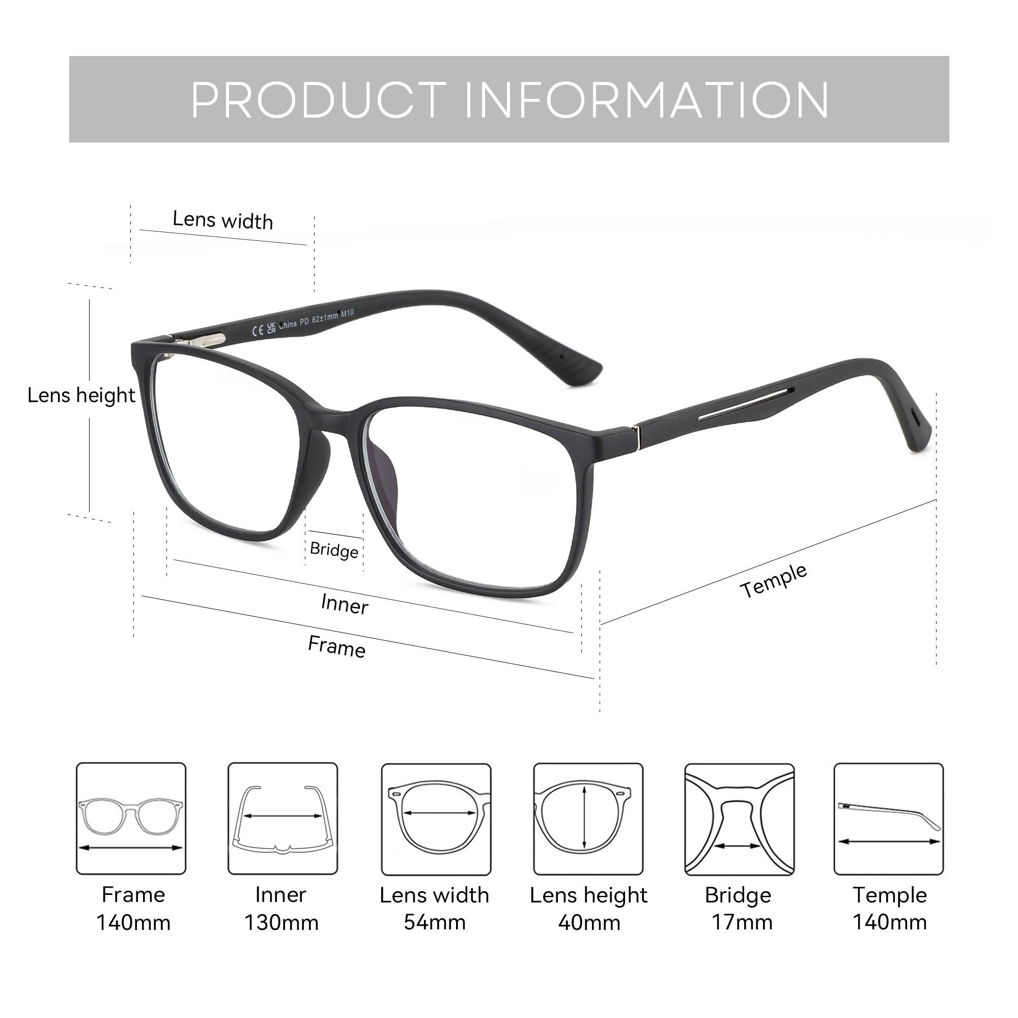 BLUEMOKY Kacamata Resep Perseg - Mens Fashion Reading Glasses ulasan dan harga