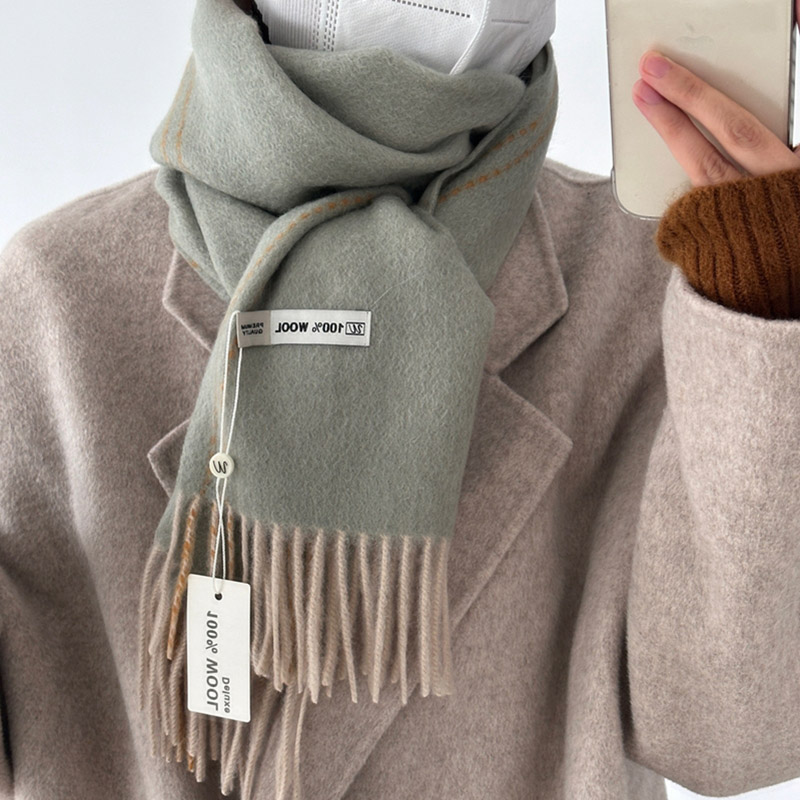 Syal wol 100% kualitas bagus e - Men Scarf Wool ulasan dan harga