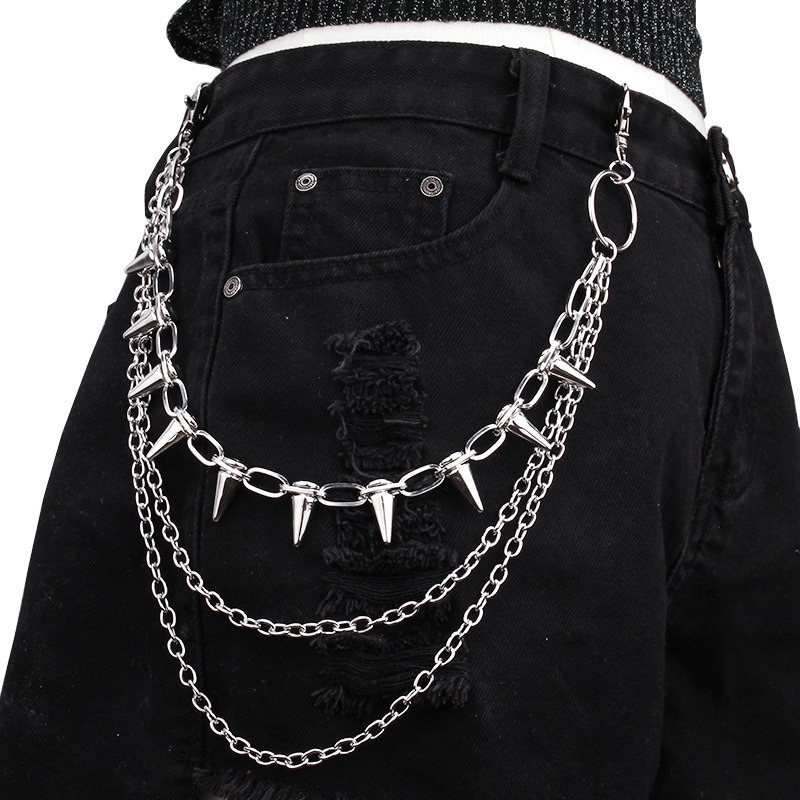 Rantai Pinggang Celana Hip Hop - Men'S Fashion Linen Pants ulasan dan harga