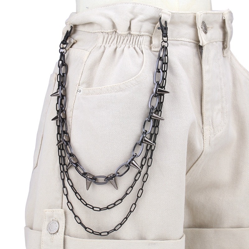 Rantai Pinggang Celana Hip Hop - Men'S Fashion Linen Pants ulasan dan harga