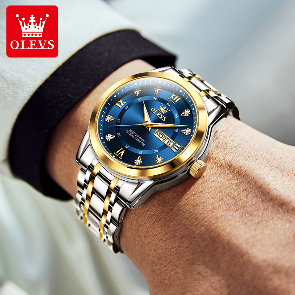 OLEVS Jam Tangan Pria Modis Be - Men'S Fashion Magazine ulasan dan harga