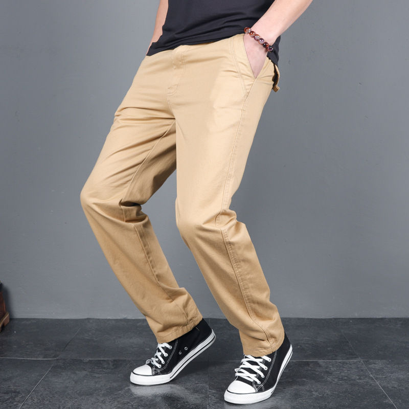 Celana Kasual Solid Musim Semi - Chino Pants Men ulasan dan harga