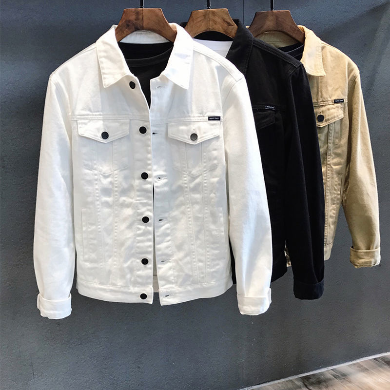 Jaket Denim Pria Musim Semi Mu - Mens Fashion Denim Jacket ulasan dan harga