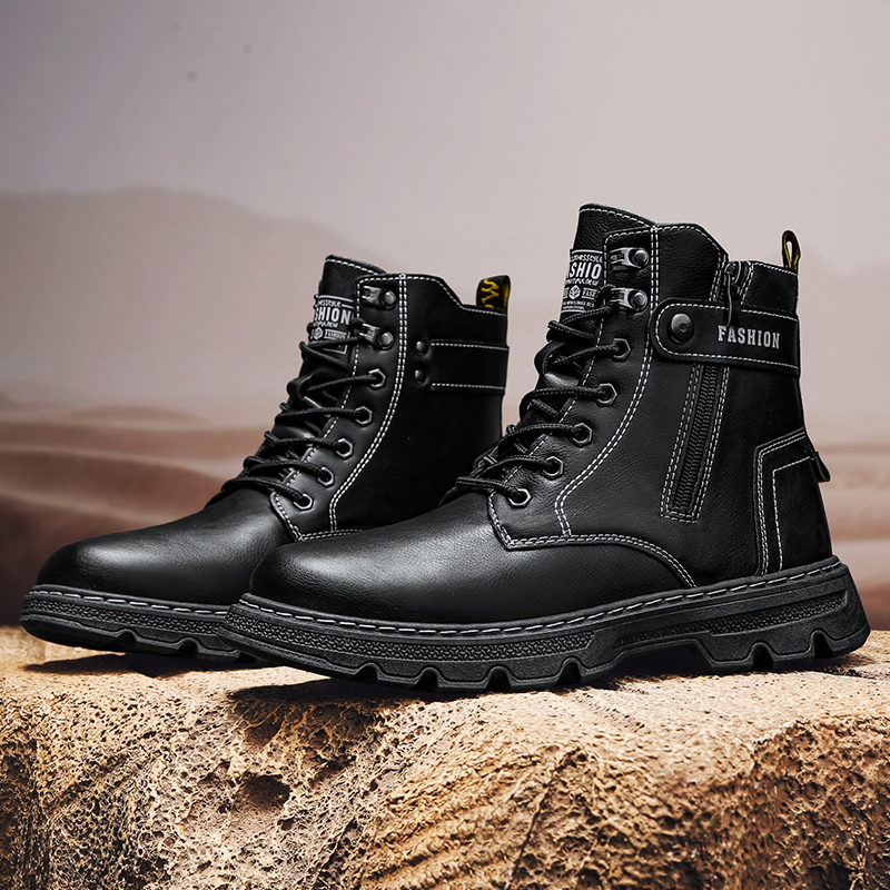 Sepatu Pria Fashion, Sepatu Bo - Mens Fashion Combat Boots ulasan dan harga