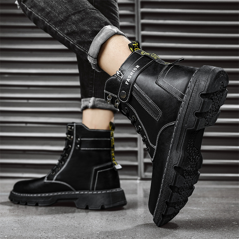 Sepatu Pria Fashion, Sepatu Bo - Mens Fashion Combat Boots ulasan dan harga