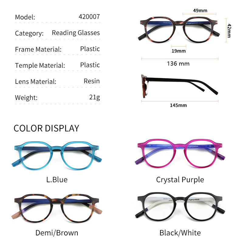 BLUEMOKY Kacamata Resep Bulat  - Mens Fashion Reading Glasses ulasan dan harga