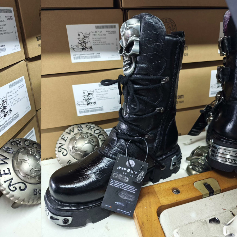 Sepatu Bot Motor Kulit Asli Pr - Mens Fashion Combat Boots ulasan dan harga