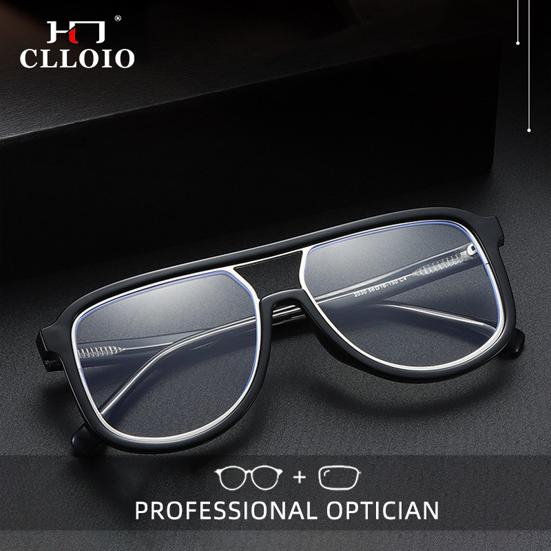 CLLOIO Square TR90 Bingkai Kac - Mens Fashion Reading Glasses ulasan dan harga