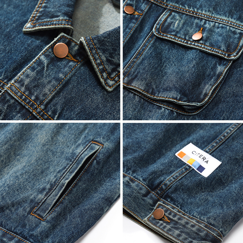 HELLOMARCEL Jaket Jeans Kualit - Mens Fashion Denim Jacket ulasan dan harga