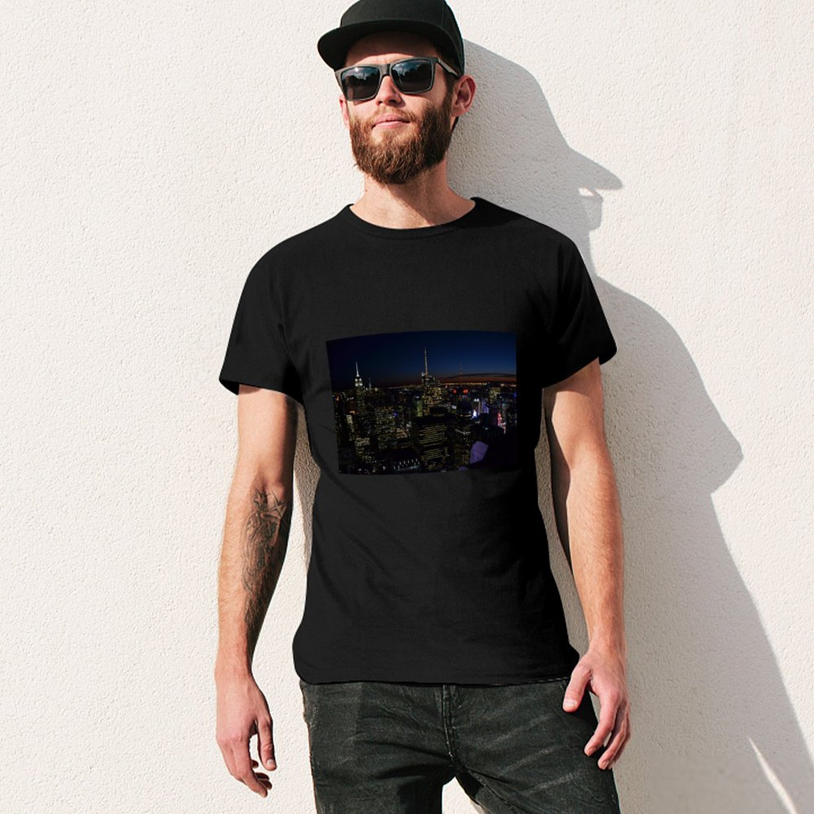 Kaos NYC by Night, Kaos Kasual - Men'S Fashion Nyc ulasan dan harga