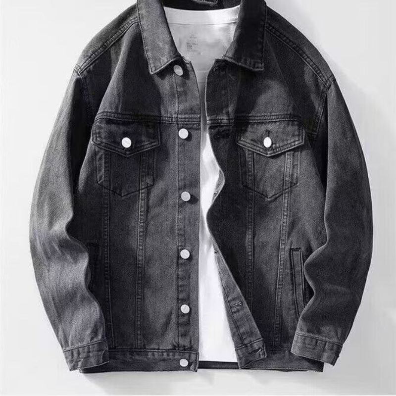 Jaket Jeans Patch Bordir Serig - Mens Fashion Denim Jacket ulasan dan harga