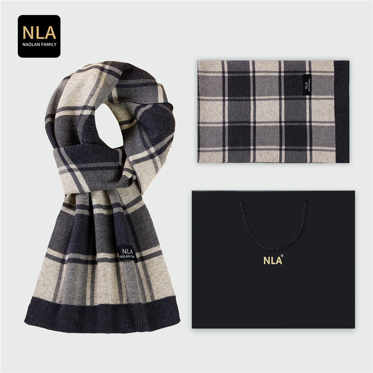 Kotak Hadiah Syal Wol Rajut Pr - Men Scarf Wool ulasan dan harga
