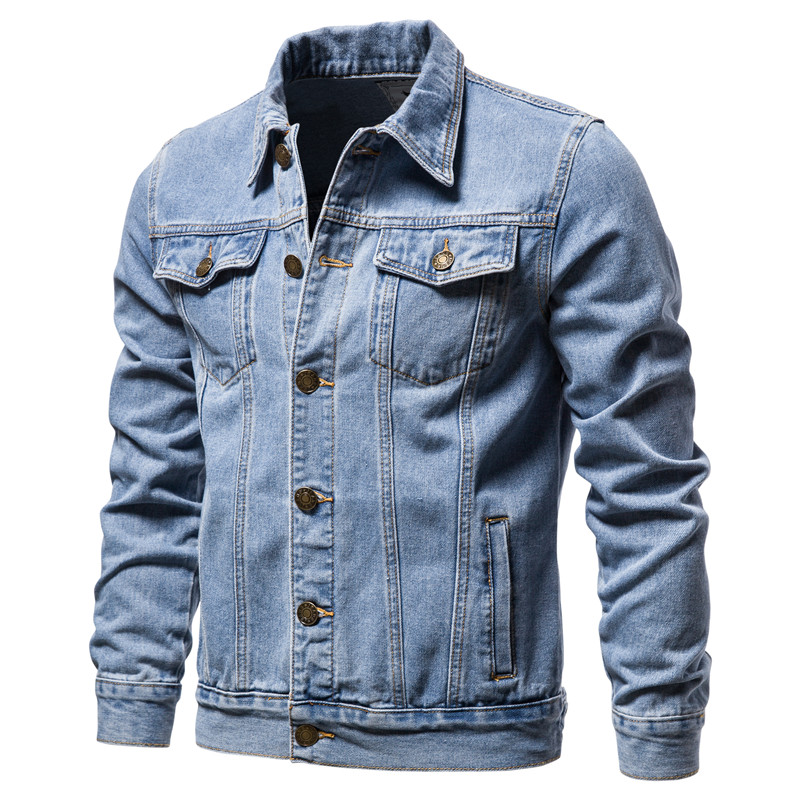 Jaket Denim Pria Musim Gugur 2 - Mens Fashion Denim Jacket ulasan dan harga