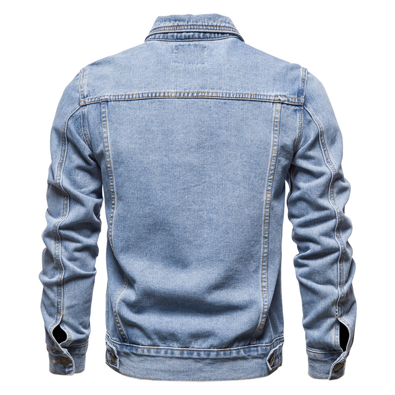 Jaket Denim Pria Musim Gugur 2 - Mens Fashion Denim Jacket ulasan dan harga