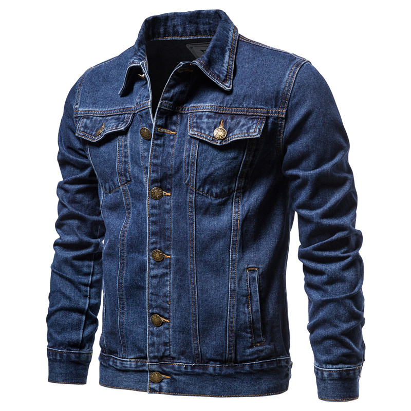 Jaket Denim Pria Musim Gugur 2 - Mens Fashion Denim Jacket ulasan dan harga