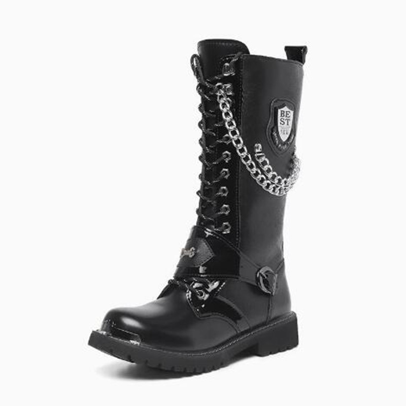 Sepatu Bot Motor Pria Fashion, - Mens Fashion Combat Boots ulasan dan harga