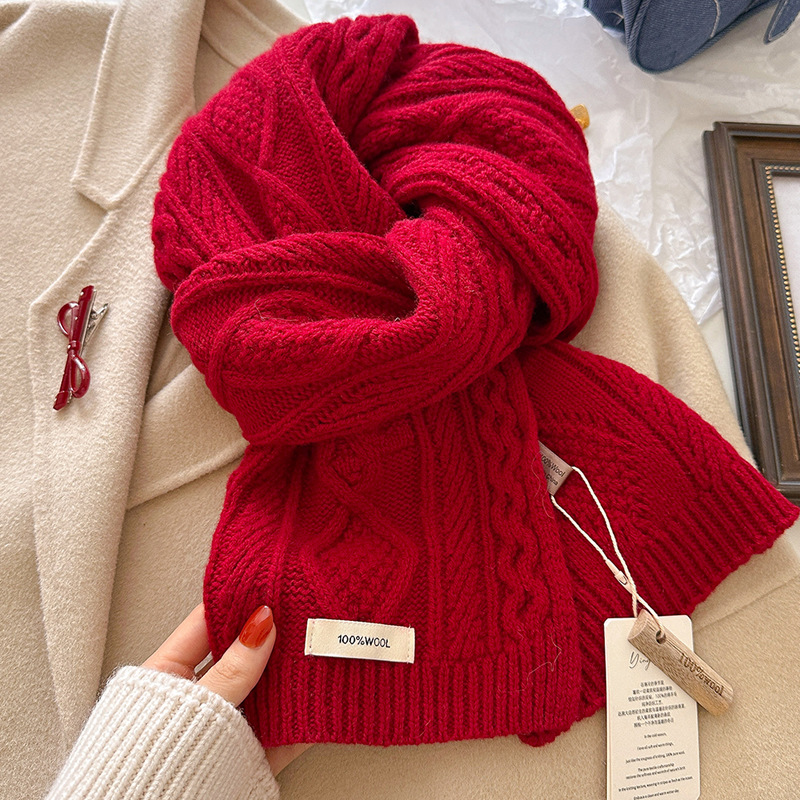 Syal Wol 100% Mewah Wanita Pri - Men Scarf Wool ulasan dan harga