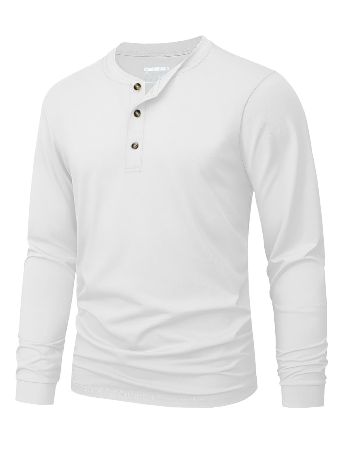 Kaos Henley Pria Polos Warna S - Mens Fashion Top ulasan dan harga