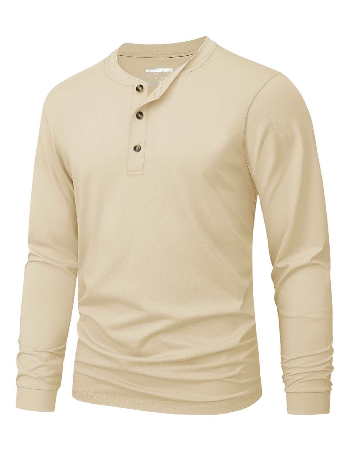 Kaos Henley Pria Polos Warna S - Mens Fashion Top ulasan dan harga