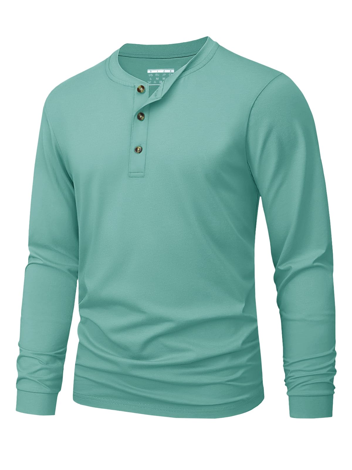Kaos Henley Pria Polos Warna S - Mens Fashion Top ulasan dan harga