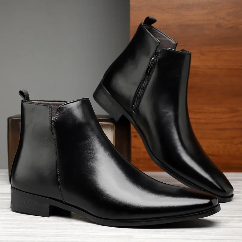 Sepatu Bot Pria Baru Sepatu Bo - Mens Fashion Dress ulasan dan harga