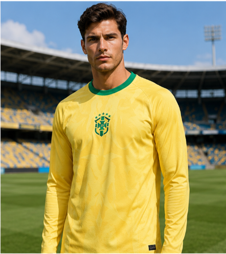 Kaos Sepak Bola Lengan Panjang - Mens Fashion Top ulasan dan harga
