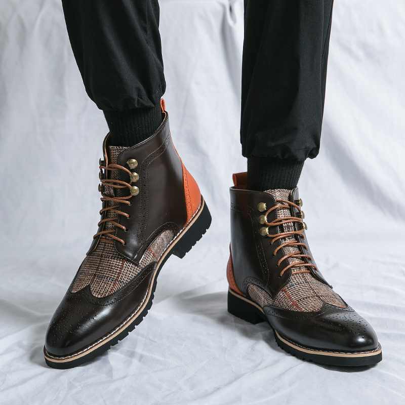 Sepatu bot tempur untuk pria,  - Mens Fashion Combat Boots ulasan dan harga