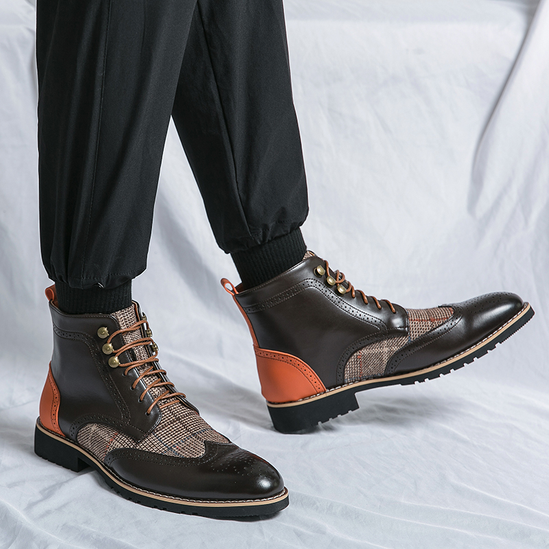 Sepatu bot tempur untuk pria,  - Mens Fashion Combat Boots ulasan dan harga
