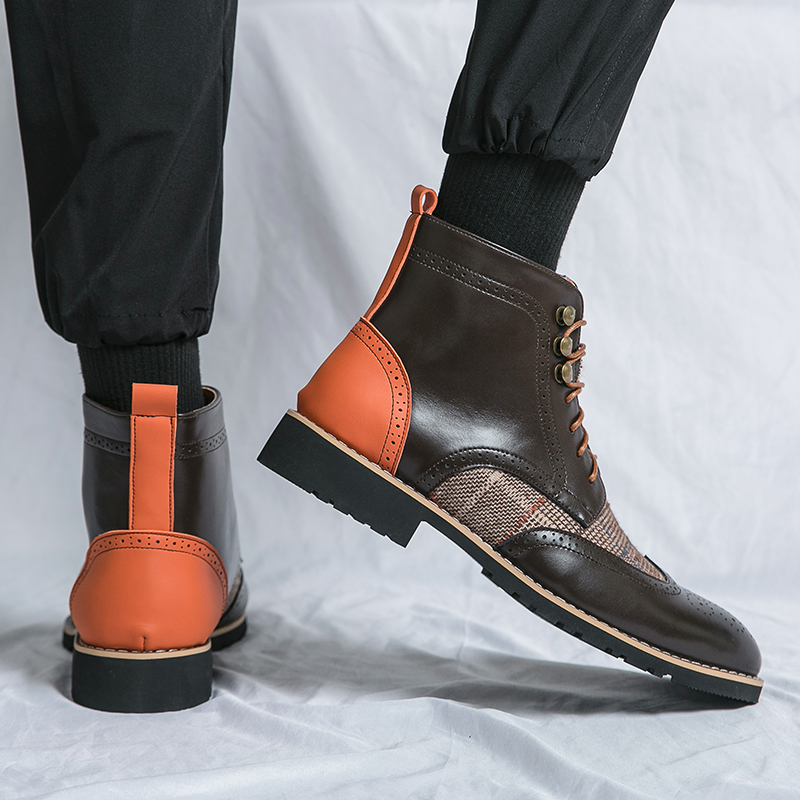 Sepatu bot tempur untuk pria,  - Mens Fashion Combat Boots ulasan dan harga