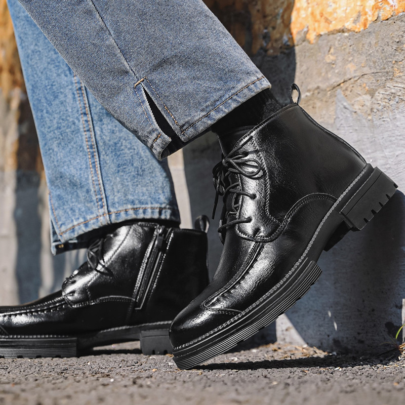 Sepatu Pria Desainer Mewah, Bo - Mens Fashion Combat Boots ulasan dan harga