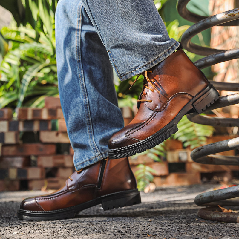 Sepatu Pria Desainer Mewah, Bo - Mens Fashion Combat Boots ulasan dan harga