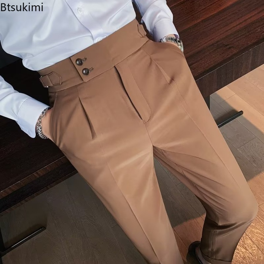 Celana Panjang Pria Warna Soli - Men'S Fashion Linen Pants ulasan dan harga
