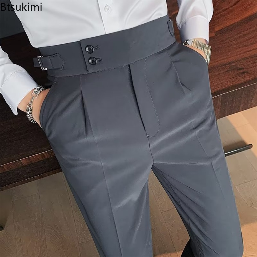 Celana Panjang Pria Warna Soli - Men'S Fashion Linen Pants ulasan dan harga